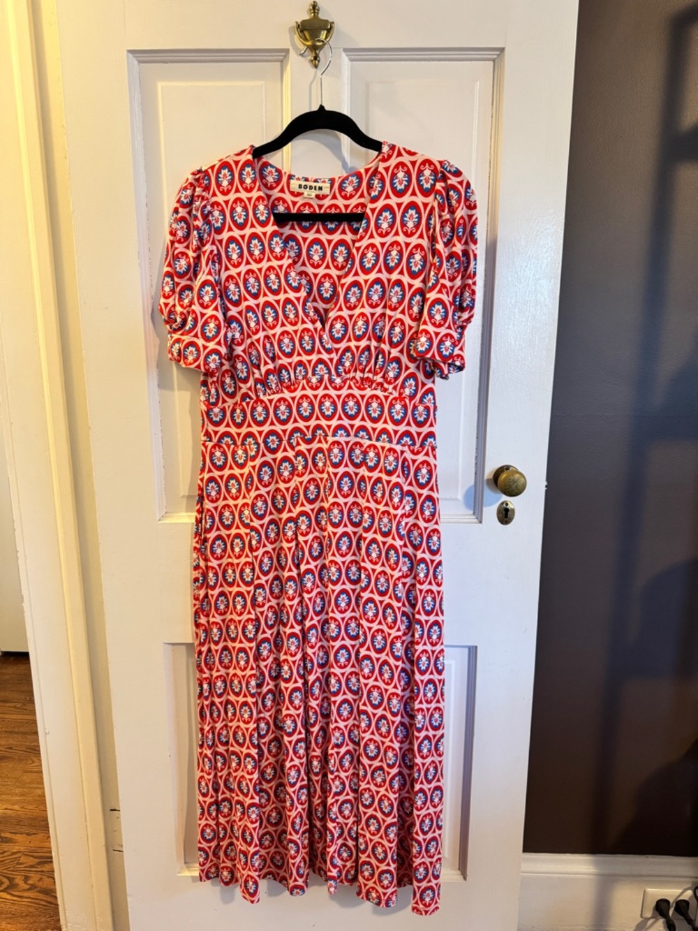 Boden Kristen Pleated Jersey Dress - Size 10R